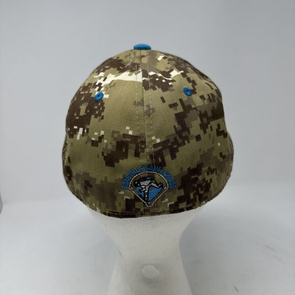 Zephyr Cap Hat Men's 6-7/8 Fitted Morehead City‎ Marlins Desert Camo Embroidered - Picture 4 of 7